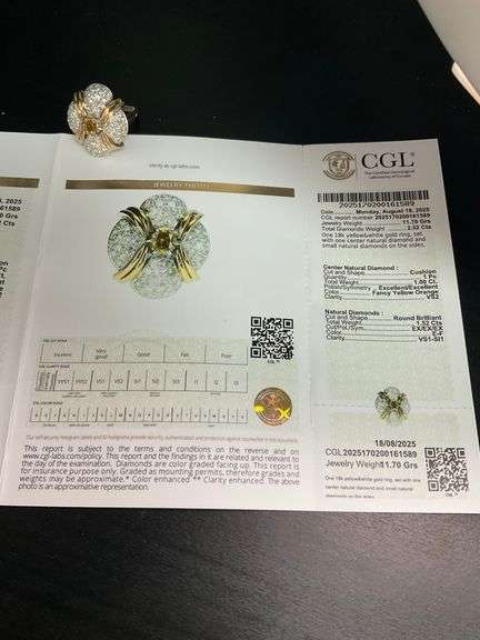 CERTIFIED 18K WHITE AND ROSE GOLD DIAMOND RING