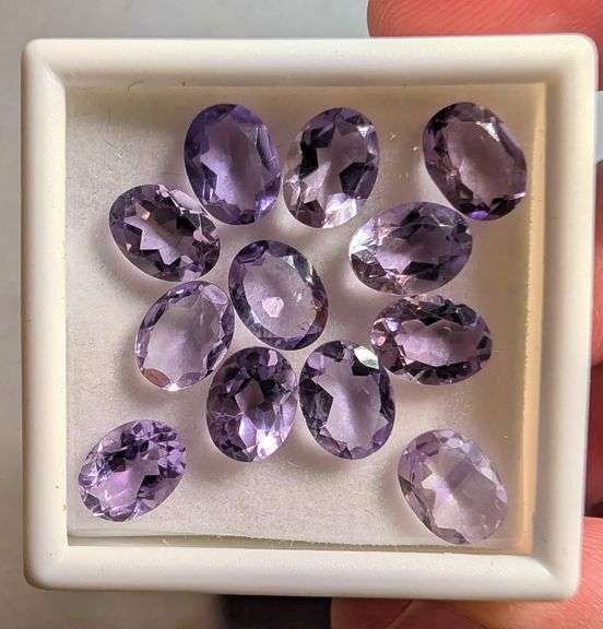 Glittering 12.92ct real Brazilian Amethyst set