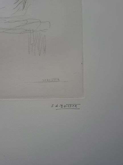 Investment! Very collectable remarkable limited edition Pierre-Auguste Renoir signed in the stone.