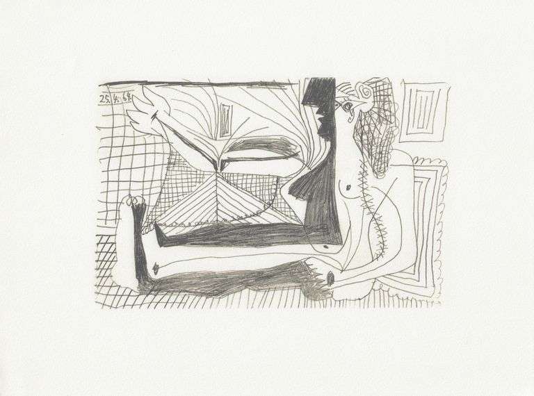 Exclusive Limited Edition Pablo Picasso Lithograph "Le Gout du Bonheur", 1970