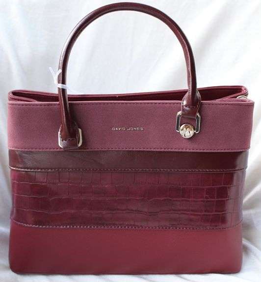 Red Color Designer Bag By David Jones-Paris