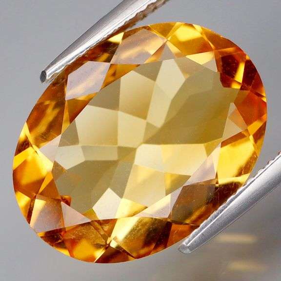 Impressive 7.65ct richly colored oval cut Citrine! Untreated!