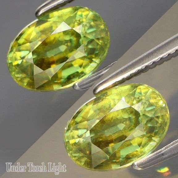 Collectors 1.57ct vivid lime yellow Sphene