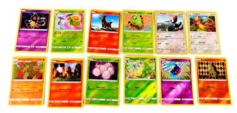 12 Pokémon Hologram Trade Cards