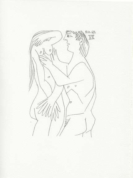 Exclusive Limited Edition Pablo Picasso Lithograph "Le Gout du Bonheur", 1970