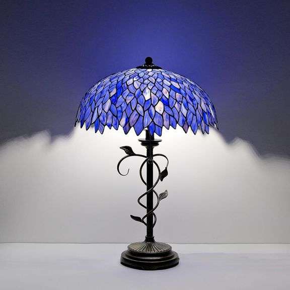 Wisteria Stained Glass Lamp