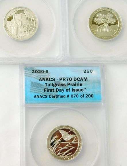 3 - 2020-S U.S. Quarters, Graded 1st Day Issues
