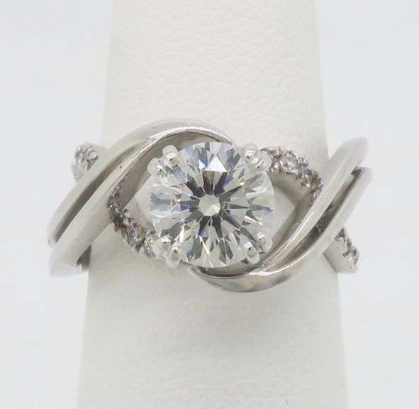 Authentic, Certified Solasfera Diamond set in a Mark Schneider Ring