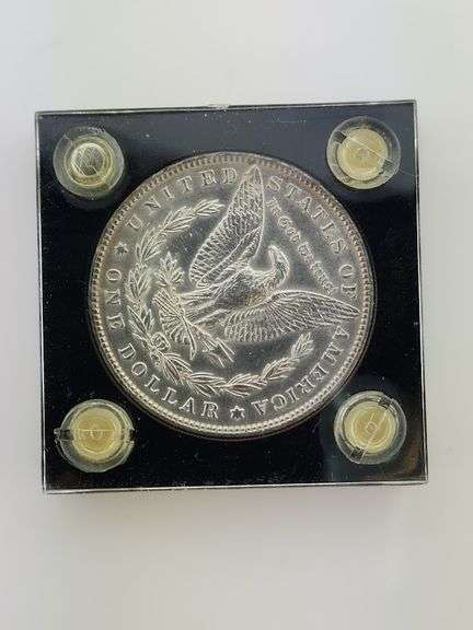 1898 Morgan Silver Dollar, UNC Cleaned In Capital Plastics