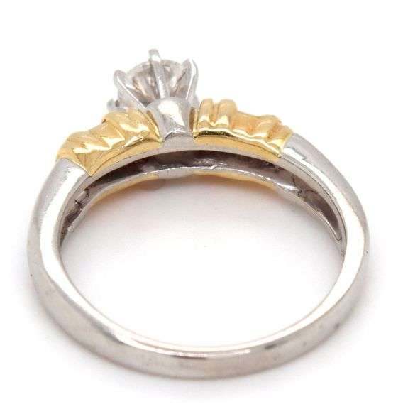 Contemporary Platinum Ring with .45 Ct. Diamond