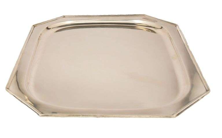 Antique Tiffany & Co. Cut Corner Tray in Sterling