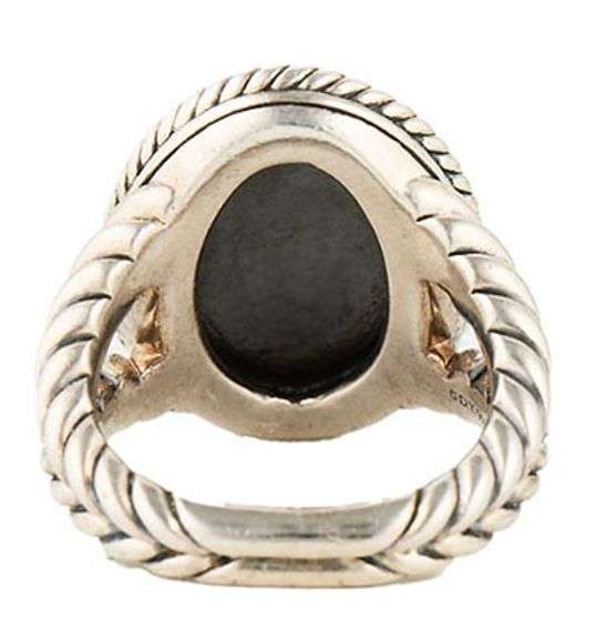 David Yurman 0.18ctw Diamond Cable Coil Cocktail Ring in Sterling