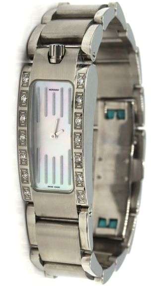 Movado Elliptca diamond quartz watch