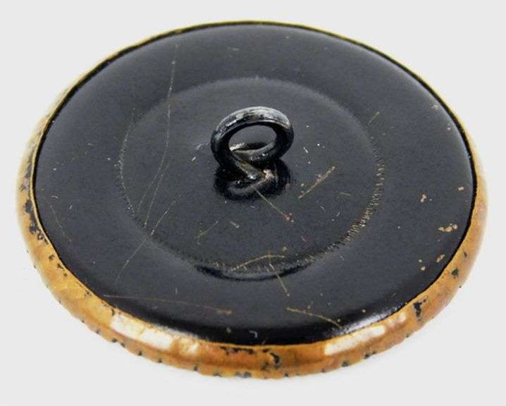 Rare Antique Large Cherub & Bird Button