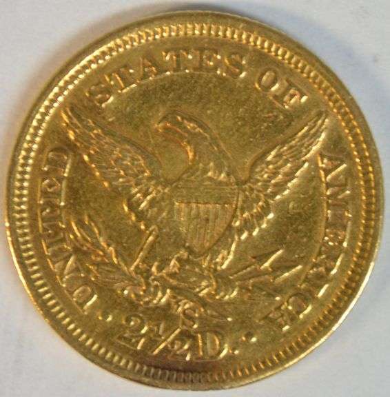 Ultra Scarce 1869-S $2.50 Liberty Gold Piece in high grade