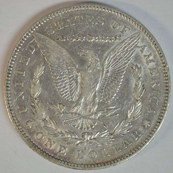 Lustrous AU 1880-CC (Reverse of 1878) Morgan Silver Dollar. Scarce