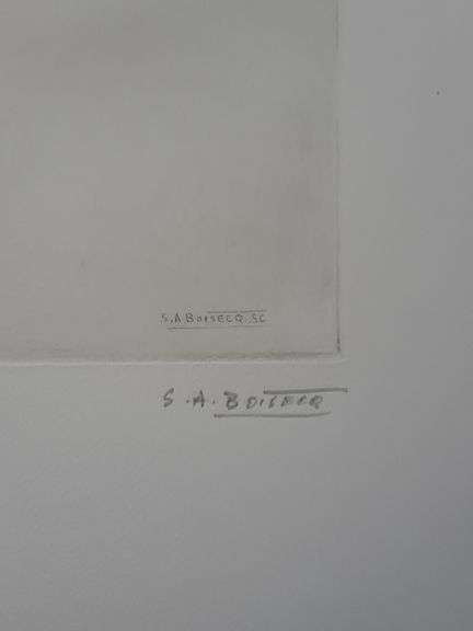 Investment! Very collectable remarkable limited edition Pierre-Auguste Renoir signed in the stone.