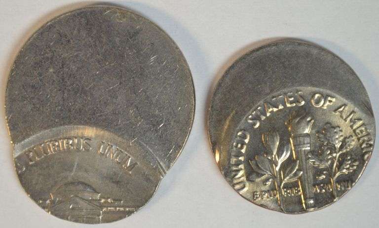 Gem BU 1990 Off-Center Roosevelt Dime & 1999-D Off-Center Jefferson Nickel