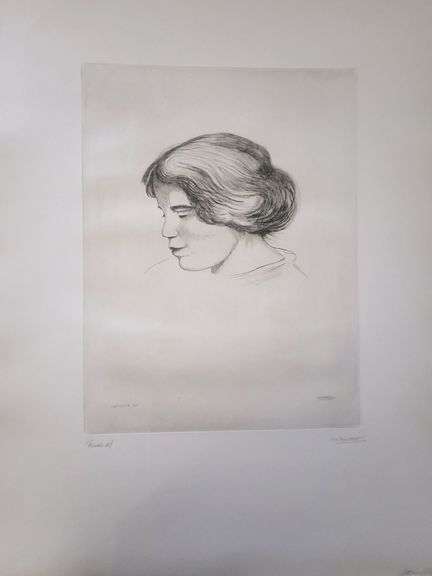 Investment! Very collectable remarkable limited edition Pierre-Auguste Renoir signed in the stone.