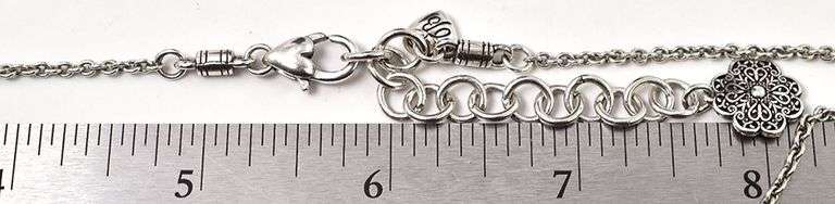 Beaded Necklace in Sterling Silver