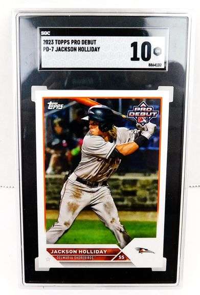 Jackson Holliday 2023 Pro Debut Baseball Card, 10 GM