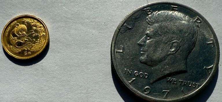 1994 Unc 1/20 Th Gold Panda