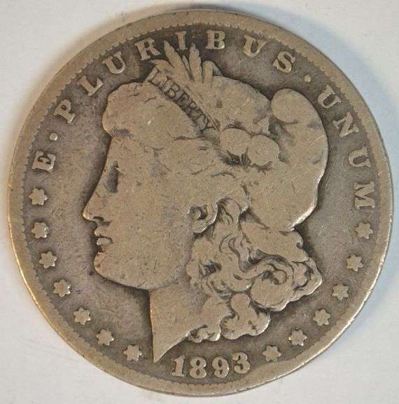 Rare 1893-CC Morgan Silver Dollar in nice collectible condition