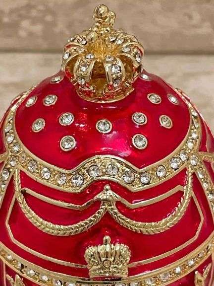 Royal 24kt Gold Egg with Austrian Crystals