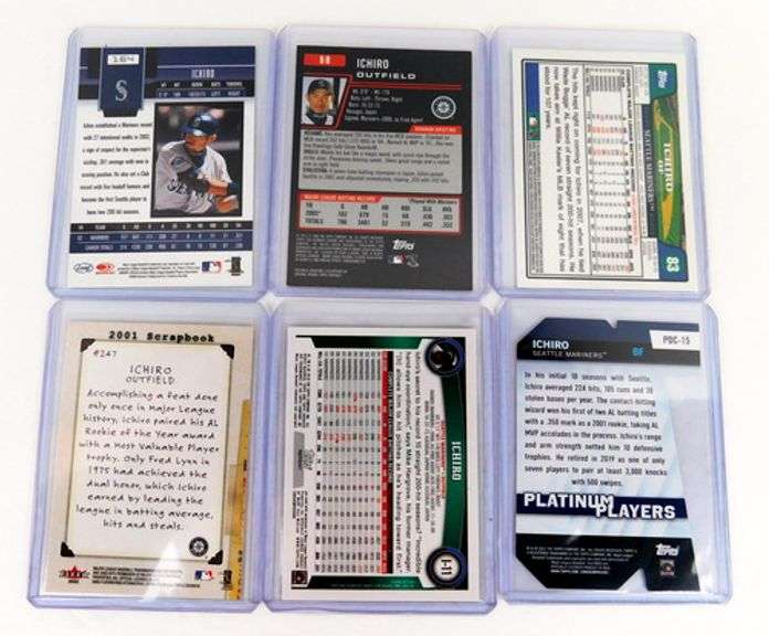 6 Ichiro Baseball Cards
