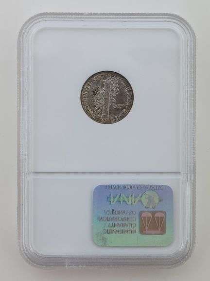 1945 Mercury Silver Dime, NGC MS67