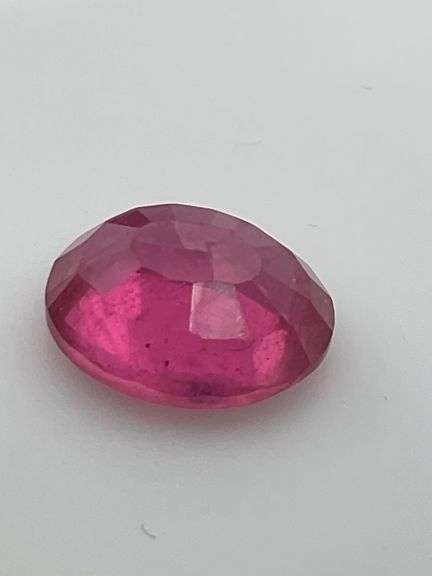 CERTIFIED NATURAL RUBY 3.63 CARAT OVAL SHAPED.