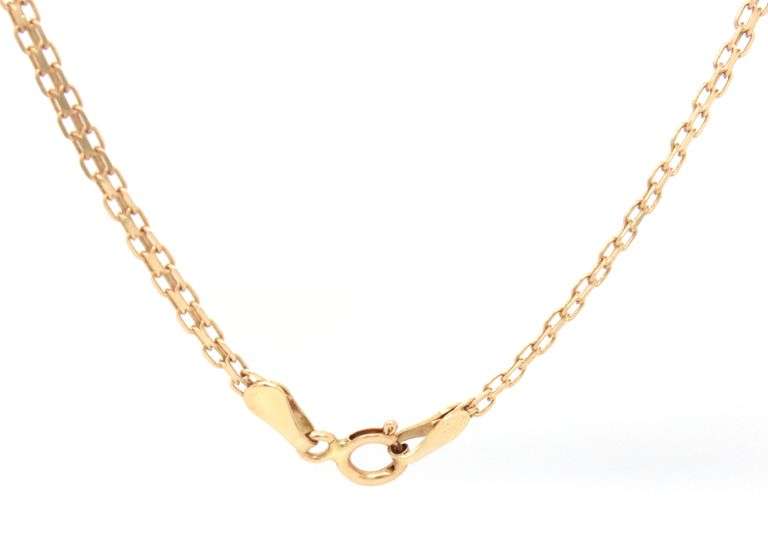 Pretty Estate 14K YG Necklace with Marquise Diamonds