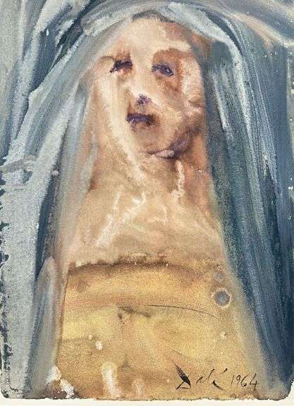 Highly Collectible and Rare Salvador Dali Original Lithograph from the 'Biblia Sacra' Suite