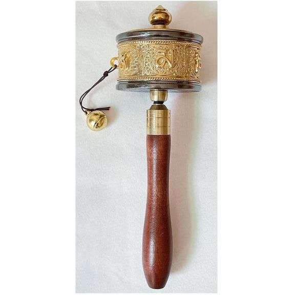 Copper Tibetan Handheld Prayer Wheel