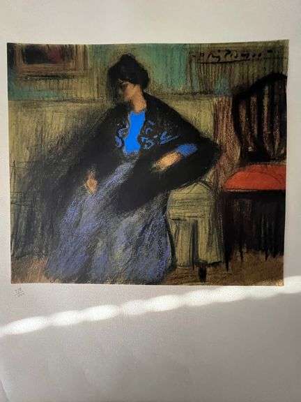 Original Lithograph from Picasso Les Bleus de Barcelona Picasso 1963 Portfolio