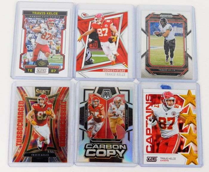 6 Travis Kelce Football Cards