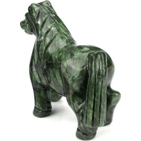 Natural Carved Figurine Jade Horse