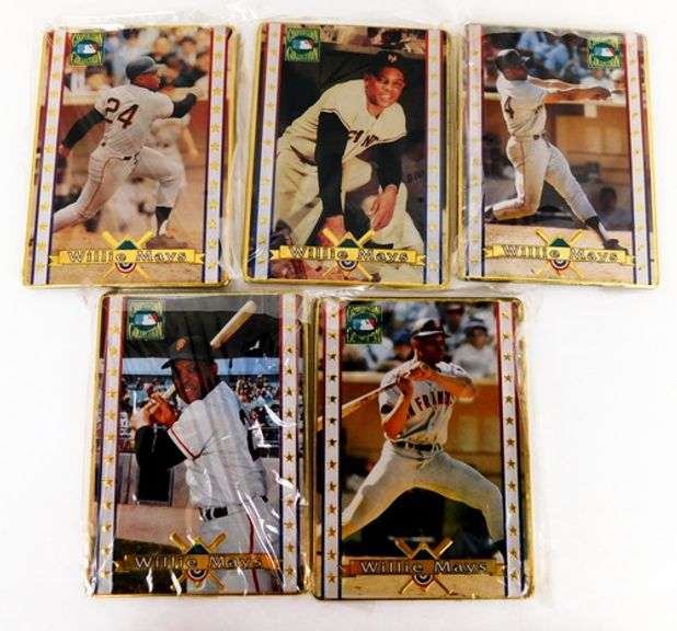 Willie Mays 1995 5 Card Metal Embossed Special Edition Set