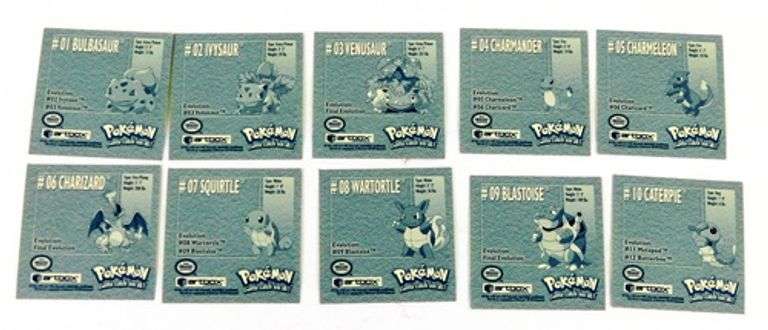 Pokémon 1999 Evolution Stickers