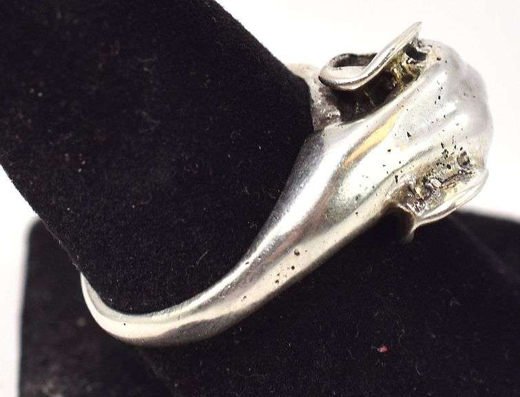 Elephant Ring in Sterling Silver