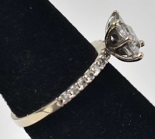 Sparkling 14K White Gold Approx. 0.55CTW Diamond Ring