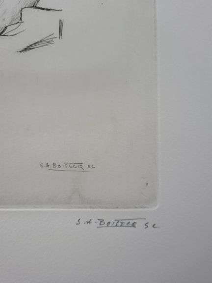 Investment! Very collectable remarkable limited edition Pierre-Auguste Renoir signed in the stone.