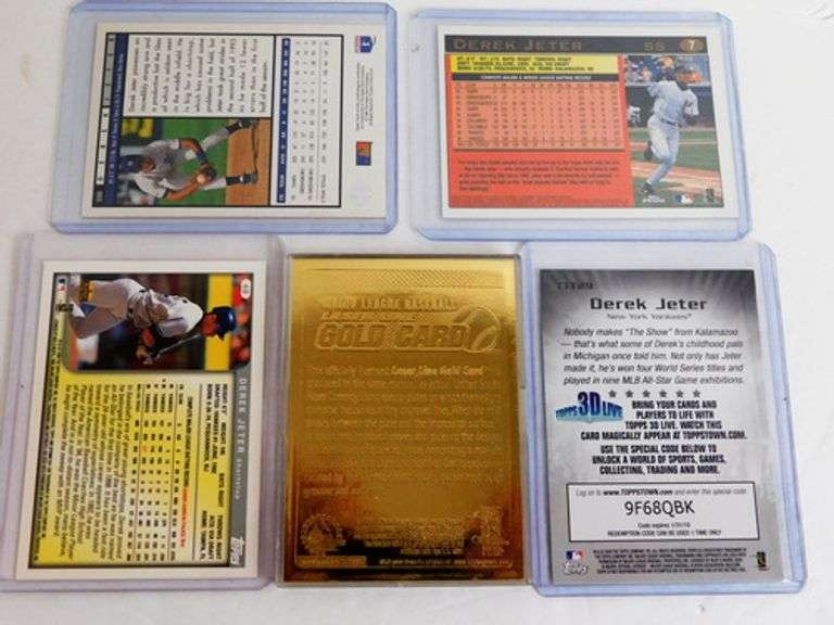 5 Derek Jeter Baseball Cards