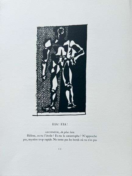 Rare Pablo Picasso Woodcut Circa 1955 Out of Only 100