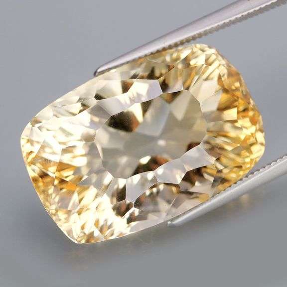 Expertly cut 27.69ct natural golden orange Citrine