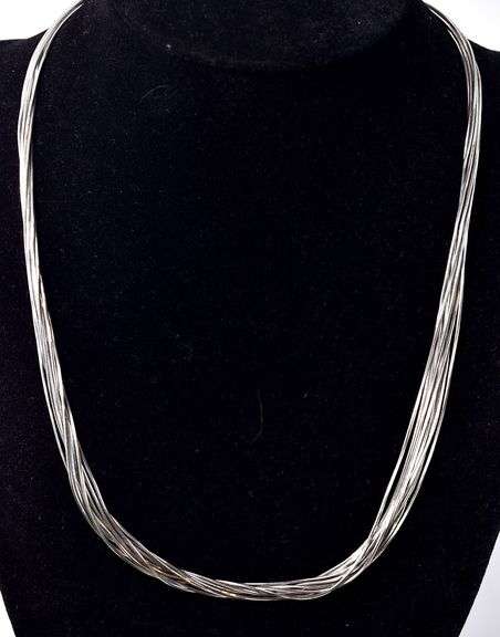 Multi-Strand Necklace in Sterling Silver