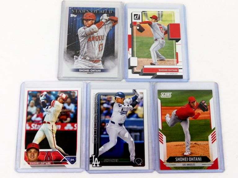 5 Shohei Ohtani Baseball Cards