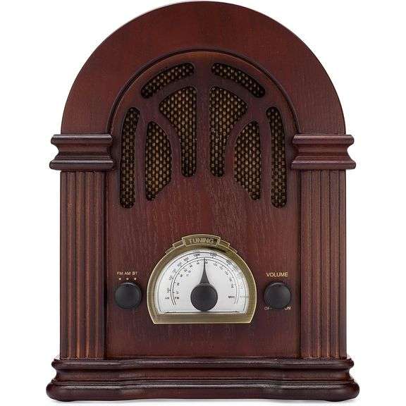 Classic Wooden AM/FM Receiver Bluetooth Radio