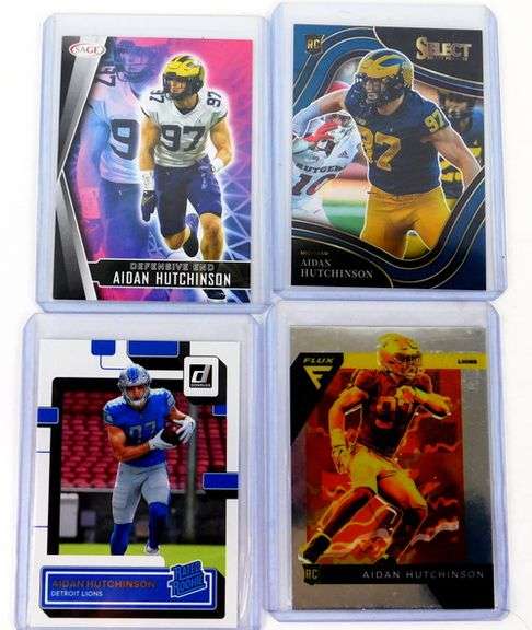 8 Aiden Hutchinson Rookie Football Cards
