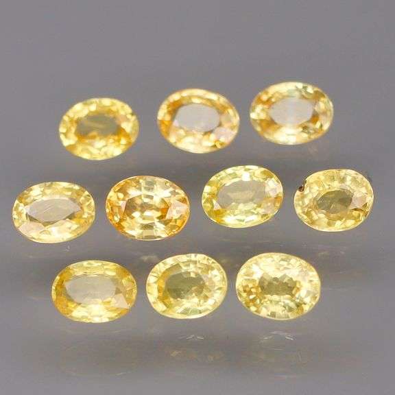 Full fire! 2.27ct top golden yellow Sapphire set
